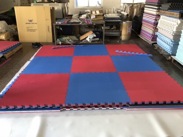 Judo/Karate EVA Mat-Red/Blue-40mm