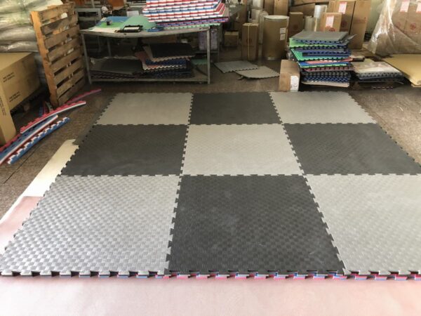 Judo/Karate EVA Mat-Black/Grey-25mm-AEM100S501
