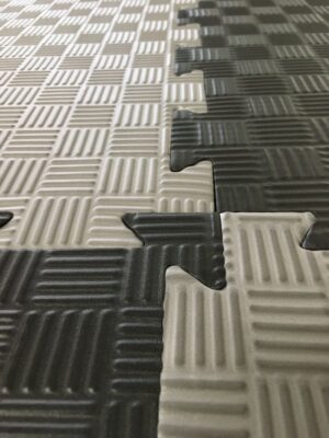 Judo/Karate EVA Mat-Black/Grey-25mm-AEM100S501