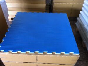 Judo/Karate EVA Mat-LightBlue/White-20mm-AEM100T233