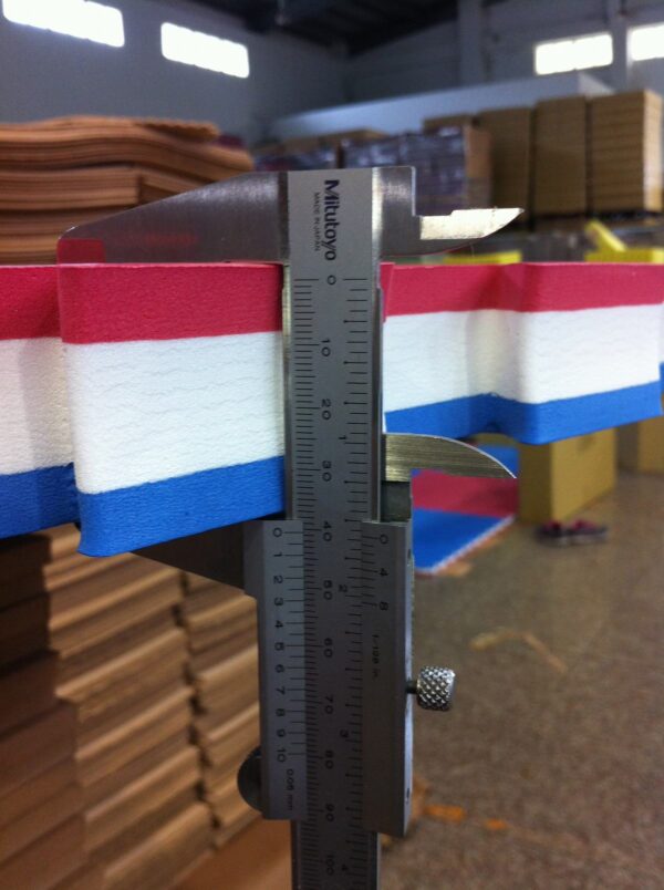 Judo/Karate EVA Mat-Red/White/Blue-40mm-AEM100T413