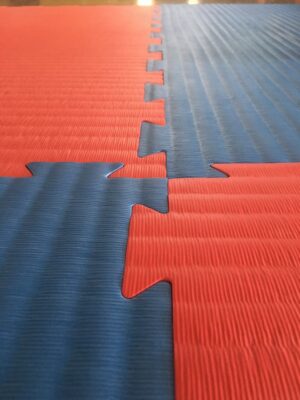 Judo/Karate EVA Mat-Red/White/Blue-40mm-AEM100T413