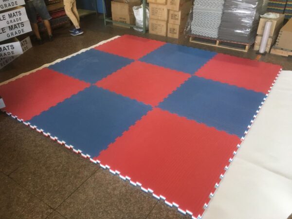 Judo/Karate EVA Mat-Red/White/Blue-40mm-AEM100T413