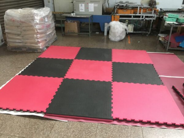 Judo/Karate EVA Mat-40mm-Red/Black-AEM100T433