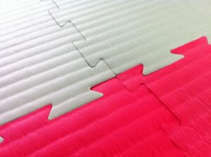 Judo/Karate EVA Mat-Red/Green-40mm-AEM100T423